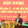 Phó Thủ tướng Chính phủ Trần Lưu Quang phát biểu khai mạc hội nghị. (Ảnh: Quang Thái/TTXVN)