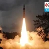 Phóng tên lửa Agni-V. (Nguồn: Indian Express)