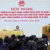 Thủ tướng Phạm Minh Chính phát biểu chỉ đạo Hội nghị triển khai nhiệm vụ điều hành chính sách tiền tệ năm 2024. (Ảnh: Dương Giang/TTXVN)