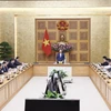 Phó Thủ tướng Trần Hồng Hà chủ trì cuộc họp. (Ảnh: Văn Điệp/TTXVN)