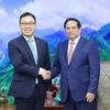 Thủ tướng Phạm Minh Chính tiếp Đại sứ Hàn Quốc tại Việt Nam Choi Young Sam. (Ảnh: Dương Giang/TTXVN)