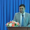 Ông Madan Mohan Sethi, Tổng Lãnh sự Ấn Độ tại Thành phố Hồ Chí Minh phát biểu tại Hội nghị. (Ảnh: TTXVN phát)