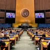 Toàn cảnh phiên họp của Đại hội đồng Liên hợp quốc. (Ảnh: Thanh Tuấn/TTXVN)