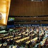 Toàn cảnh một phiên họp của Đại hội đồng Liên hợp quốc tại New York, Mỹ. (Ảnh: AFP/TTXVN)
