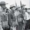 Thanh niên xung phong tỉnh An Giang lên đường tiếp viện cho bộ đội chủ lực, Đông xuân 1967-1968. (Ảnh: Nguyễn Đặng/TTXVN)