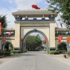 Cổng làng ở xã Quỳnh Đôi. (Nguồn: Báo Hà Tĩnh)