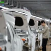 Công nhân làm việc tại nhà máy sản xuất xe của Hyundai Motor. (Ảnh: AFP/TTXVN)