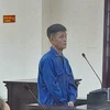 Bị cáo Đào Xuân Tùng bị tuyên án tử hình. (Ảnh: TTXVN phát)