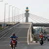 Dự án nút giao thông khác mức (thành phố Tuy Hòa, tỉnh Phú Yên) do Công ty Cổ phần Tập đoàn Thuận An và các liên danh thi công. (Ảnh: Xuân Triệu/TTXVN)