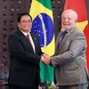 Thủ tướng Phạm Minh Chính hội kiến Tổng thống Brazil Luiz Inácio Lula da Silva hồi tháng 5/2023. (Ảnh: Dương Giang/TTXVN)