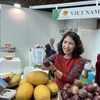 Giới thiệu nông sản Việt Nam tại Hội chợ. (Ảnh: Dương Hoa/TTXVN)