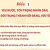 Quy định chuẩn mực đạo đức cách mạng của cán bộ, đảng viên.