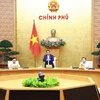 Thủ tướng Phạm Minh Chính chủ trì Phiên họp Chính phủ thường kỳ tháng Năm. (Ảnh: Dương Giang/TTXVN)