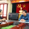 Ủy viên Ban Thường vụ Tỉnh ủy, Trưởng Ban Tuyên giáo Tỉnh ủy Hải Dương Nguyễn Quang Phúc trao đổi với phóng viên. (Ảnh: Mạnh Tú/TTXVN)