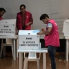 Chuẩn bị hòm phiếu cho cuộc bầu cử ở Mexico. (Nguồn: AFP)