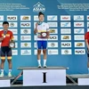 Cuarơ Nguyễn Thị Thật giành huy chương Bạc giải Xe đạp đường trường vô địch châu Á 2024. (Nguồn: Cục Thể dục Thể thao)