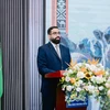 Đại biện Đại sứ quán Saudi Arabia Hamoud Naif S. Almutairi phát biểu tại sự kiện. (Ảnh: TTXVN phát)