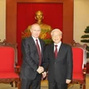 Tổng Bí thư Nguyễn Phú Trọng tiếp Tổng thống Vladimir Putin thăm cấp Nhà nước tới Việt Nam (Hà Nội, 12/11/2013). (Ảnh: Trí Dũng/TTXVN)