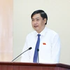 Phó Trưởng Ban Nội chính Trung ương Nguyễn Hữu Đông phát biểu nhận nhiệm vụ. (Ảnh: Phương Hoa/TTXVN)