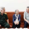 Chủ tịch nước Tô Lâm thăm gia đình ông Võ Đại Nhân và bà Võ Thị Vân. (Ảnh: Nhan Sáng/TTXVN)