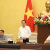 Chủ tịch Quốc hội Trần Thanh Mẫn phát biểu bế mạc phiên họp. (Ảnh: An Đăng/TTXVN)