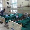 Bệnh viện Đa khoa tỉnh Hà Giang tập trung cao độ cứu chữa cho các nạn nhân bị thương. (Ảnh: Minh Tâm/TTXVN)