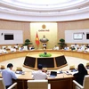 Phiên họp Chính phủ chuyên đề xây dựng pháp luật tháng 7 năm 2024. (Ảnh: Dương Giang/TTXVN)