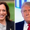 Ứng cử viên Tổng thống Mỹ của đảng Cộng hòa Donald Trump (phải) và bà Kamala Harris của đảng Dân chủ. (Nguồn: AP)