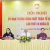 Đoàn Chủ tịch điều hành hội nghị. (Ảnh: Minh Đức/TTXVN)