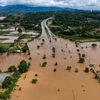 Ngập lụt do ảnh hưởng của bão Yagi ở tỉnh Chiang Rai, Thái Lan ngày 12/9. (Ảnh: Reuters/TTXVN)