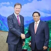 Thủ tướng Phạm Minh Chính tiếp ông Nick Clegg, Chủ tịch phụ trách Đối ngoại toàn cầu của Tập đoàn Meta. (Ảnh: Dương Giang/TTXVN)