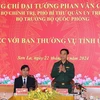 Đại tướng, Bộ trưởng Quốc phòng Phan Văn Giang làm việc với Ban Thường vụ Tỉnh ủy Sơn La. (Ảnh: Trọng Đức/TTXVN)