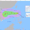 Vị trí và đường đi của bão Trami. (Nguồn: Trung tâm Dự báo Khí tượng Thủy văn Quốc gia)