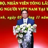 Thủ tướng Phạm Minh Chính phát biểu tại buổi gặp cán bộ, nhân viên Tổng lãnh sự quán và cộng đồng người Việt Nam tại tỉnh Vân Nam. (Ảnh: Dương Giang/TTXVN)