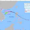 Vị trí và đường đi của bão số 9. (Nguồn: Trung tâm Dự báo Khí tượng Thủy văn Quốc gia)