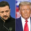 Tổng thống Ukraine Volodymyr Zelensky (trái) và Tổng thống đắc cử Mỹ Donald Trump. (Nguồn: Islandernews)