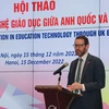 Ông Iain Flew, Đại sứ Vương quốc Anh tại Việt Nam tin tưởng hội thảo sẽ giúp Vương quốc Anh hỗ trợ tốt hơn cho giáo dục và đào tạo Việt Nam. (Ảnh: Việt Anh/Vietnam+)