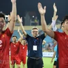 Theo bảng xếp hạng FIFA tháng 7/2023, Đội tuyển Việt Nam đang xếp thứ 15 châu Á nên sẽ bắt đầu tham dự từ vòng đấu thứ hai. (Ảnh: Hoài Nam/Vietnam+)