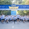 Giải chạy S-Race đã trở thành một hoạt động thường niên và được yêu thích của hàng triệu học sinh, sinh viên cả nước. (Ảnh: CTV/Vietnam+)