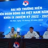 Liên đoàn Bóng đá Việt Nam (VFF) báo cáo tiến độ thực hiện kế hoạch chuẩn bị cho các giải đấu lớn của Đội tuyển Việt Nam trong những tháng cuối năm 2023 và năm 2024. (Ảnh: Việt Anh/Vietnam+)