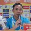 Huấn luyện viên Lê Đức Tuấn khẳng định dù không còn nhiều cơ hội đi tiếp, tuy nhiên Hà Nội FC sẽ thi đấu cống hiến ở những trận đấu còn lại tại AFC Champions League. (Ảnh: Việt Anh/Vietnam+)