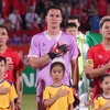 Thủ môn Filip Nguyễn (giữa) chính thức có quốc tịch Việt Nam. (Ảnh: Việt Anh/Vietnam+)
