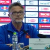 Huấn luyện viên Troussier cho biết tiền vệ Hoàng Đức không kịp bình phục chấn thương để cùng toàn đội góp mặt tại Asian Cup 2023. (Ảnh: Việt Anh/Vietnam+)