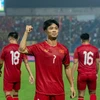 Tiền đạo Nguyễn Công Phượng (số 7) trở lại Đội tuyển Việt Nam sau khi đã vắng mặt ở hai đợt tập trung gần nhất. (Ảnh: Hoài Nam/Vietnam+)