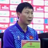 Huấn luyện viên Kim Sang-sik đặt mục tiêu có trận thắng ra mắt với Đội tuyển Việt Nam ở trận tiếp đón đối thủ Philippines. (Ảnh: Việt Anh/Vietnam+)