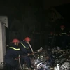 Hình ảnh vụ hỏa hoạn tại Khu Công nghiệp Minh Khai, Bắc Từ Liêm