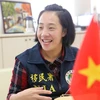 Chị Hoàng Oanh là người phụ nữ Việt Nam duy nhất hiện làm cho Sở Di dân Đài Loan (Ảnh: Minh Sơn/Vietnam+) 