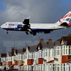 Máy bay dân dụng của Hãng hàng không Anh British Airways.(Nguồn: Huffington Post/TTXVN) 
