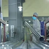 Ống được sản xuất từ nguyên liệu nhựa nguyên sinh tại nhà máy của Cúc Phương ở Văn Giang, Hưng Yên. (Ảnh: PV/Vietnam+) 