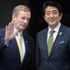 Thủ tướng Nhật Bản Shinzo Abe và người đồng cấp Ireland Enda Kenny. (Nguồn: japantimes.co.jp)